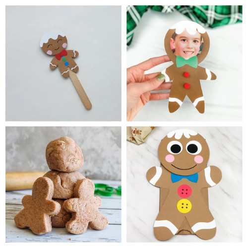 24 Fun Gingerbread Kids Crafts for Christmas- If you want some Christmas crafts for your kids to enjoy, then you'll love these gingerbread kids crafts! They so fun, and easy to make! | gingerbread house crafts, gingerbread man crafts, #gingerbread #gingerbreadMen #kidsCrafts #ChristmasCrafts #ACultivatedNest