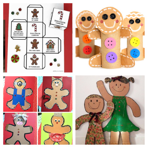 24 Fun Gingerbread-themed Kids Activities- If you want some Christmas crafts for your kids to enjoy, then you'll love these gingerbread kids crafts! They so fun, and easy to make! | gingerbread house crafts, gingerbread man crafts, #gingerbread #gingerbreadMen #kidsCrafts #ChristmasCrafts #ACultivatedNest