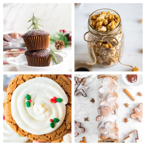 28 Gingerbread Desserts to Try- If you want some delicious ways to enjoy gingerbread this holiday season, then you need to check out these tasty gingerbread treats recipes! There are so many delicious ways to eat gingerbread! | #gingerbread #recipes #ChristmasRecipes #desserts #ACultivatedNest