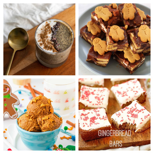 28 Gingerbread Desserts to Try- If you want some delicious ways to enjoy gingerbread this holiday season, then you need to check out these tasty gingerbread treats recipes! There are so many delicious ways to eat gingerbread! | #gingerbread #recipes #ChristmasRecipes #desserts #ACultivatedNest