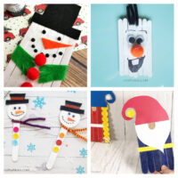16 Fun Winter Craft Stick Kids Crafts- A Cultivated Nest