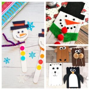 16 Fun Winter Craft Stick Kids Crafts- A Cultivated Nest