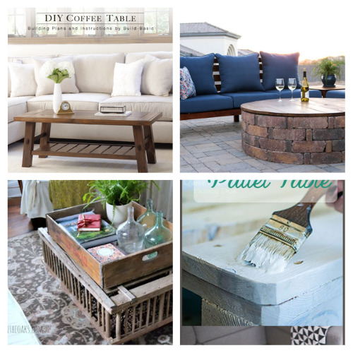 20 Beautiful Coffee Table DIY Projects- Looking to update your living room or patio without breaking the bank? A coffee table is the ultimate anchor piece for your home, but retail prices can be crazy high. The good news is that building your own is one of the most rewarding ways to add charm, efficiency, and personality to your space! Click through for the ultimate weekend project inspiration! | #DIYCoffeeTable #DIYFurniture #HomeDecorOnABudget #LivingRoomMakeover #ACultivatedNest