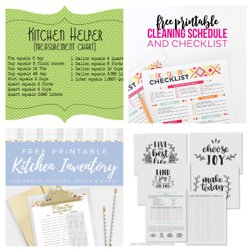 20 Handy Free Printables for Your Kitchen- Are you looking for free printables for your kitchen? Check out these free printable kitchen cheat sheets and handy organizing templates! | #freePrintables #printable #kitchen #cooking #ACultivatedNest
