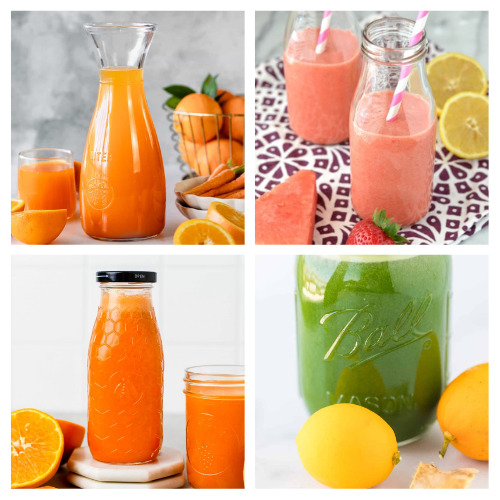 36 Delicious Homemade Juice Recipes- Are you looking for a delicious way to get your daily dose of healthy fruits and veggies? Then you'll love these delicious homemade juice recipes! | healthy drink recipes, juicer recipes, #juice #homemadeJuice #juiceRecipes #recipes #ACultivatedNest