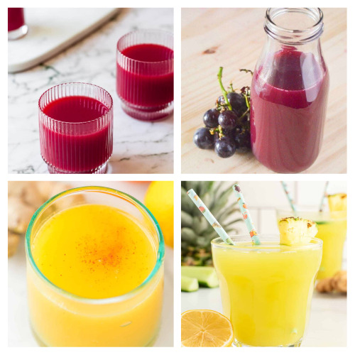 36 Delicious Juicer Recipes to Try- Are you looking for a delicious way to get your daily dose of healthy fruits and veggies? Then you'll love these delicious homemade juice recipes! | healthy drink recipes, juicer recipes, #juice #homemadeJuice #juiceRecipes #recipes #ACultivatedNest