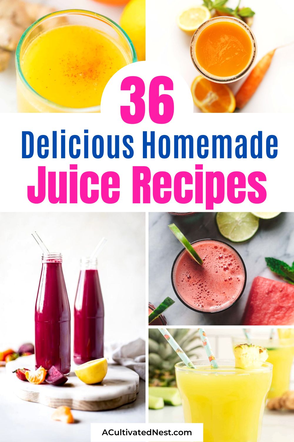 36 Delicious Homemade Juice Recipes 