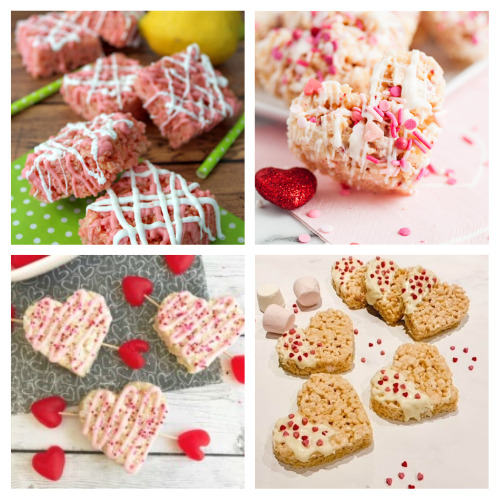 24 Delicious Valentine's Day Rice Krispie Treats- For a delicious way to spoil your special someone this Valentine's Day, check out these Valentine's Day rice krispie treats recipes! | Valentine's Day dessert recipes, Valentine's Day treats, #riceKrispieTreats #desserts #ValentinesDay #ValentinesDayRecipes #ACultivatedNest