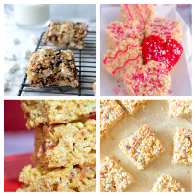 24 Delicious Valentine's Day Rice Krispie Treats- A Cultivated Nest