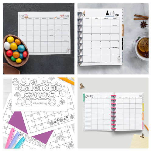24 Free Printable 2023 Calendars- If you're excited for the new year, then you should print out a new calendar! These free printable 2023 calendars have plenty of space for all your 2023 plans! | free calendar printable, wall calendar printables, desk calendar printables, #freePrintables #printable #printableCalendar #2023Calendar #ACultivatedNest