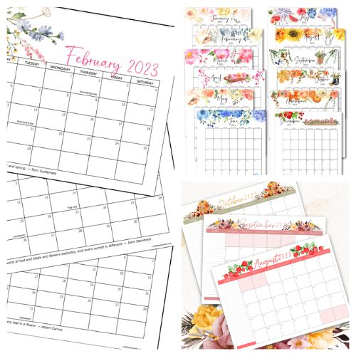 24 Free Printable 2023 Calendars- A Cultivated Nest