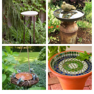 24 Beautiful DIY Bird Baths- A Cultivated Nest