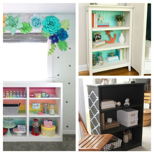 16 Gorgeous DIY Bookcase Makeovers- Are you tired of your old bookcase? Check out these inspiring DIY bookcase makeovers and transform your space into something beautiful and unique. | #DIY #DIYbookshelves #bookshelfmakeovers #DIYProject #ACultivatedNest