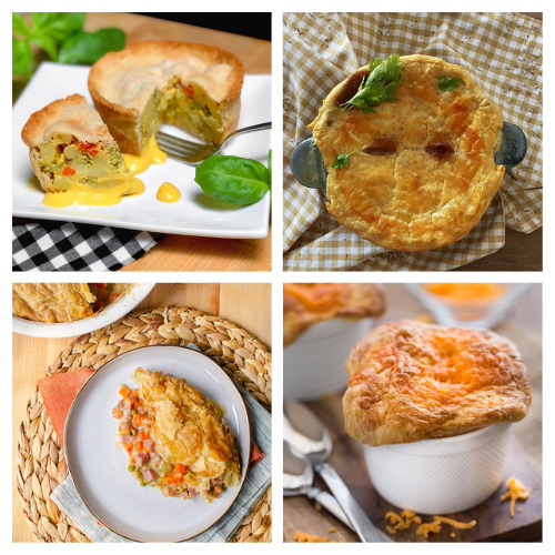 24 Tasty Homemade Pot Pie Recipes- If you want a filling dinner, or the perfect freezer meal, then you need to check out all of these tasty homemade pot pie recipes! | freezer meal ideas, freezer cooking, winter recipes, #potPie #recipes #dinnerRecipes #freezerRecipes #ACultivatedNest