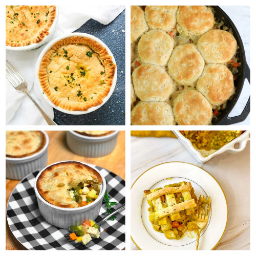 24 Tasty Homemade Pot Pie Recipes- If you want a filling dinner, or the perfect freezer meal, then you need to check out all of these tasty homemade pot pie recipes! | freezer meal ideas, freezer cooking, winter recipes, #potPie #recipes #dinnerRecipes #freezerRecipes #ACultivatedNest