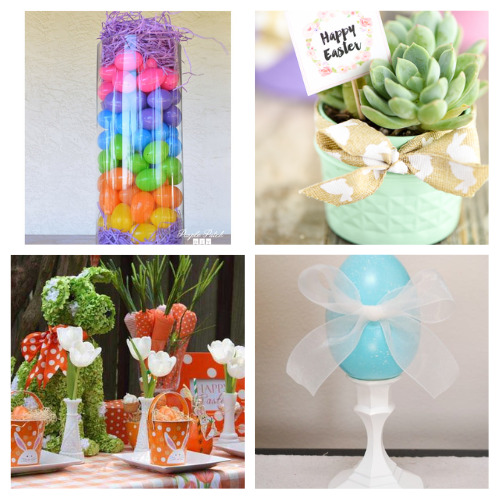 20 Beautiful Easter Centerpiece DIY Projects- Add some Easter charm to your table with these DIY Easter centerpiece ideas! Perfect for a festive gathering or a fun crafting project. | #diyeasterdecor #tabledecor #Easter #DIY #ACultivatedNest