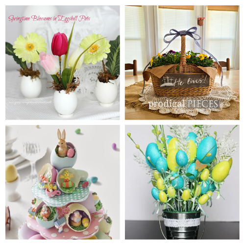 20 Beautiful Easter Centerpiece Crafts- Add some Easter charm to your table with these DIY Easter centerpiece ideas! Perfect for a festive gathering or a fun crafting project. | #diyeasterdecor #tabledecor #Easter #DIY #ACultivatedNest