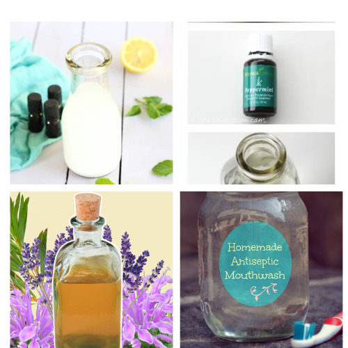 24 Effective Mouthwash DIY Recipes- If you want to maintain good dental hygiene on a budget, then you'll love these easy and effective DIY mouthwash recipes! | #homemade #mouthwash #DIY #diyMouthwash #ACultivatedNest