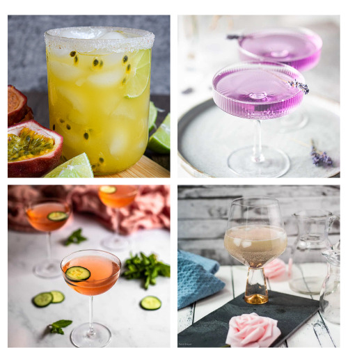 24 délicieuses recettes de cocktails printaniers - Prêt à siroter au printemps?  Essayez ces 24 recettes de cocktails printaniers rafraîchissants, parfaits pour la saison !  |  #cocktailhour #springrecipes #drinkRecipes #drinks #ACultivatedNest