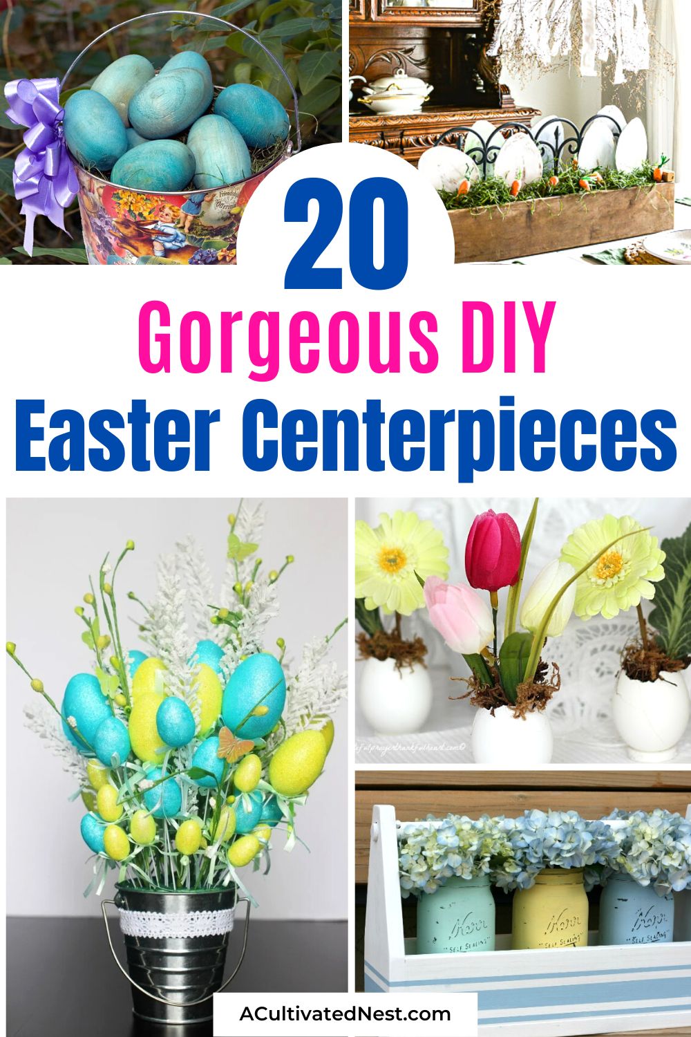 20 DIY Easter Centerpieces to Spruce Up Your Table