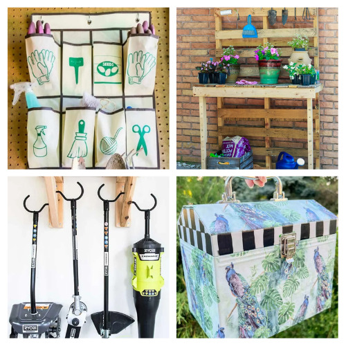  24 Genius DIY Garden Tool Storage Ideas- Organize your garden with these genius DIY garden tool storage ideas! From simple hacks to upcycling projects, find the perfect solution for your gardening needs! | #gardening #gardenOrganization #organizingTips #organize #ACultivatedNest