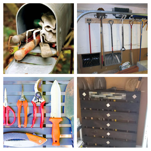  24 Genius DIY Garden Tool Storage Ideas- Organize your garden with these genius DIY garden tool storage ideas! From simple hacks to upcycling projects, find the perfect solution for your gardening needs! | #gardening #gardenOrganization #organizingTips #organize #ACultivatedNest