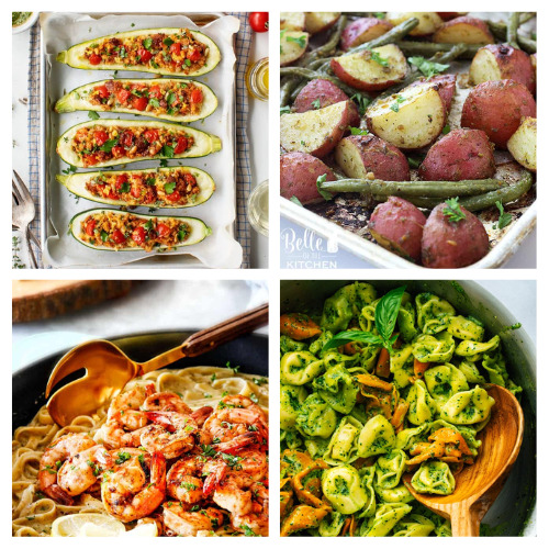 16 Delicious Ways to Use Pesto- There are so many delicious ways to use pesto in a variety of dishes, such as entrees, appetizers, casseroles, and flatbreads! | #recipes #pesto #dinnerRecipes #pastaRecipes #ACultivatedNest