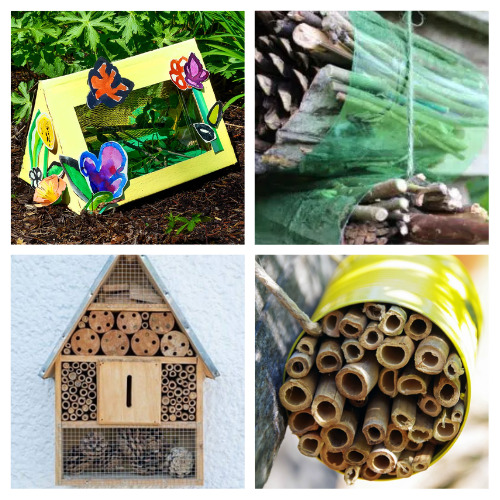 24 Easy and Cute DIY Insect Hotels- Create a welcoming haven for beneficial insects and add charm to your garden at the same time with these easy and cute DIY insect hotels! | #DIYGarden #InsectHotels #GardenIdeas #DIYProjects #ACultivatedNest