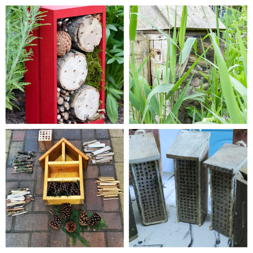 24 Easy and Cute DIY Bug Hotels- Create a welcoming haven for beneficial insects and add charm to your garden at the same time with these easy and cute DIY insect hotels! | #DIYGarden #InsectHotels #GardenIdeas #DIYProjects #ACultivatedNest