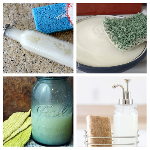 24 Effective DIY Dish Soaps- Tired of using store-bought dish soaps that are harsh on your skin and the environment? Make your own with these effective DIY dish soap recipes! From natural ingredients to creative scents, you'll love these homemade alternatives. | #DIYdetergent #ecofriendly #nontoxic #homemadeCleaningProducts #ACultivatedNest