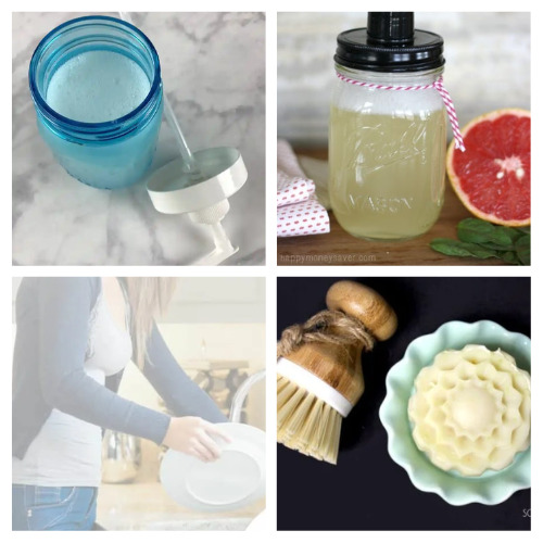 24 Effective Homemade Dish Soaps- Tired of using store-bought dish soaps that are harsh on your skin and the environment? Make your own with these effective DIY dish soap recipes! From natural ingredients to creative scents, you'll love these homemade alternatives. | #DIYdetergent #ecofriendly #nontoxic #homemadeCleaningProducts #ACultivatedNest