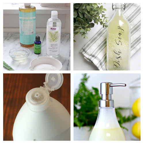 24 Effective Homemade Dish Soaps- Tired of using store-bought dish soaps that are harsh on your skin and the environment? Make your own with these effective DIY dish soap recipes! From natural ingredients to creative scents, you'll love these homemade alternatives. | #DIYdetergent #ecofriendly #nontoxic #homemadeCleaningProducts #ACultivatedNest