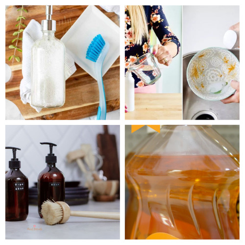 24 Effective Dish Soap DIY Recipes- Tired of using store-bought dish soaps that are harsh on your skin and the environment? Make your own with these effective DIY dish soap recipes! From natural ingredients to creative scents, you'll love these homemade alternatives. | #DIYdetergent #ecofriendly #nontoxic #homemadeCleaningProducts #ACultivatedNest