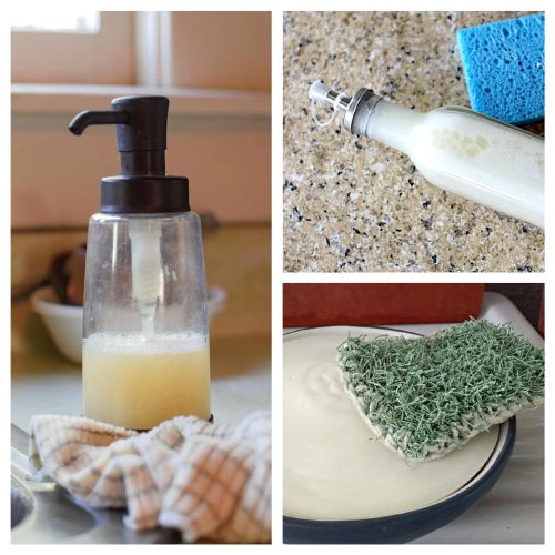 24 Effective DIY Dish Soaps- Tired of using store-bought dish soaps that are harsh on your skin and the environment? Make your own with these effective DIY dish soap recipes! From natural ingredients to creative scents, you'll love these homemade alternatives. | #DIYdetergent #ecofriendly #nontoxic #homemadeCleaningProducts #ACultivatedNest