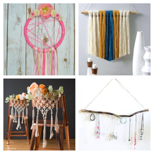 16 Fun Boho Chic DIY Décor Ideas- These fun DIY boho chic crafts will transform your home into a setting for good vibes and fun times with family and friends! | DIY decor, homemade boho decor, #DIY #craft #bohoChic #boho #ACultivatedNest