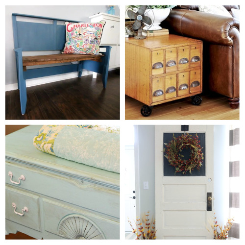 16 Creative DIY Furniture Repurpose Projects- Give your old furniture a new lease on life with these creative ways to upcycle old furniture! From dressers to chairs, get inspired to breathe new life into your home décor. | #Upcycle #DIYFurniture #HomeDecorIdeas #repurpose #ACultivatedNest