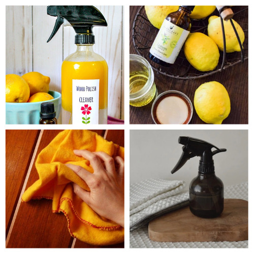 24 DIY Wood Cleaners and Wood Polishes- Check out these fantastic and natural DIY wood cleaners and wood polishes that will revitalize your wooden furniture and floors! Say goodbye to dull finishes and hello to a lustrous shine with these easy-to-make wood care remedies! | how to clean hardwood floors, how to clean wood furniture, #homemadeCleaningProducts #DIYCleaning #DIYCleaningProducts #woodPolish #ACultivatedNest