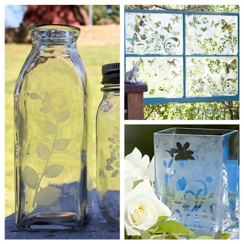 DIY Etched Glass Tutorial  Mason jar diy, Mason jar crafts, Jar diy