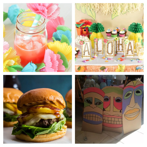 20 Fun Luau Party Craft Ideas- Planning a luau party? Check out these fun luau party DIYs to turn your event into a tropical paradise! From handmade decorations to themed invitations and tasty treats, these DIY projects will transport your guests to a Hawaiian getaway. | #LuauParty #DIYPartyIdeas #summerDIYs #diyProjects #ACultivatedNest