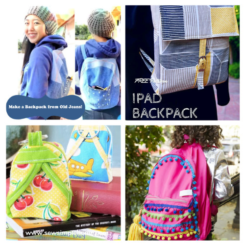 16 Creative DIY Backpack Projects- Check out these creative DIY backpack projects just in time for the new school year for cute DIY ideas to add personalization and style! | #backToSchool #DIY #sewingProjects #backpacks #ACultivatedNest
