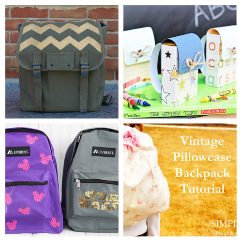 16 Creative Backpack DIY Projects- Check out these creative DIY backpack projects just in time for the new school year for cute DIY ideas to add personalization and style! | #backToSchool #DIY #sewingProjects #backpacks #ACultivatedNest