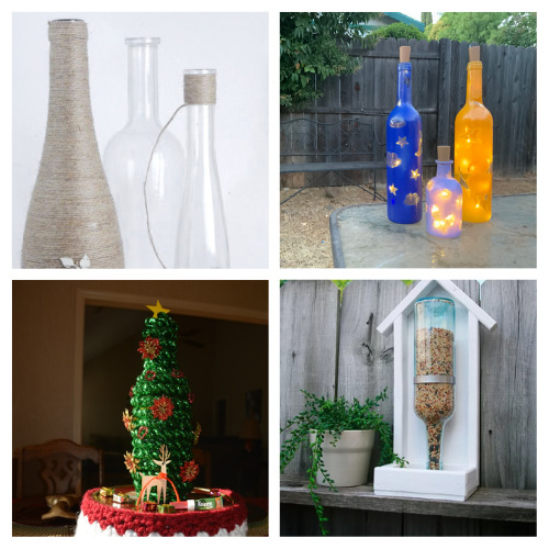 24 Creative DIY Wine Bottle Upcycles- Transform ordinary wine bottles into extraordinary décor pieces with these creative DIY wine bottle upcycle ideas. From stunning vases to enchanting holders, discover unique ways to repurpose your empty bottles. | what to do with wine bottles, ways to recycle wine bottles, #upcycling #craft #recycling #diyProjects #ACultivatedNest