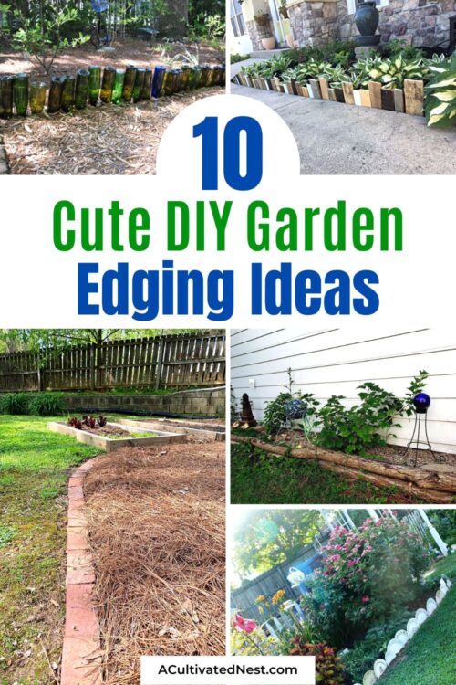 10 Cute DIY Garden Edging Ideas- A Cultivated Nest