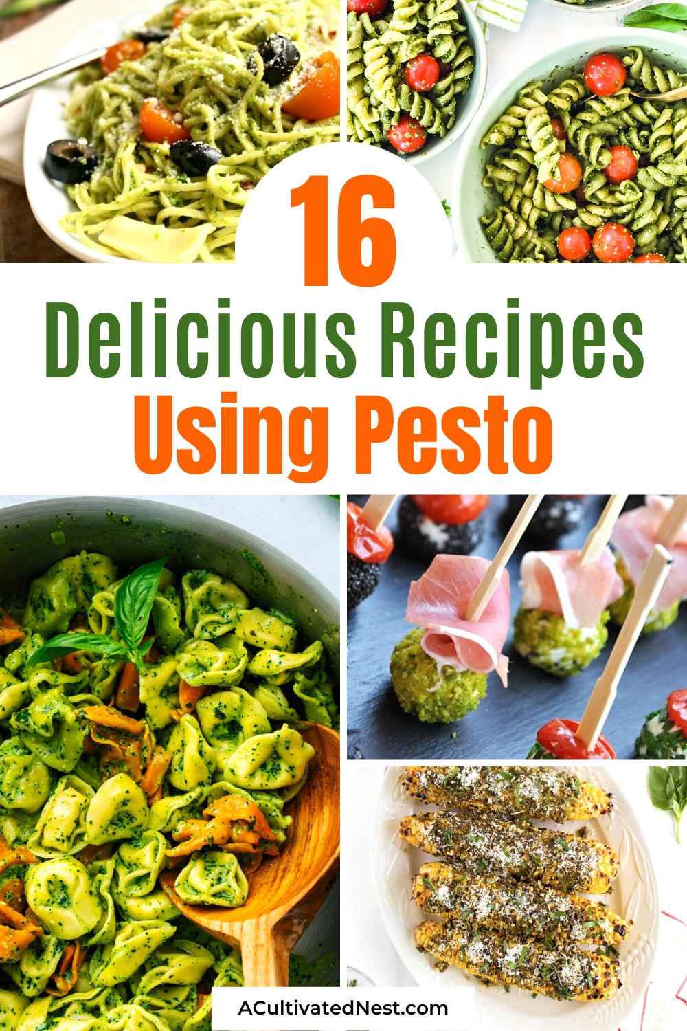16 Delicious Ways to Use Pesto- Dive into the world of pesto with our handpicked selection of delicious ways to use pesto. Whether you're a seasoned cook or a kitchen novice, these pesto-infused dishes are sure to impress and leave you wanting more! | #recipes #pesto #dinner #pastaRecipes #ACultivatedNest