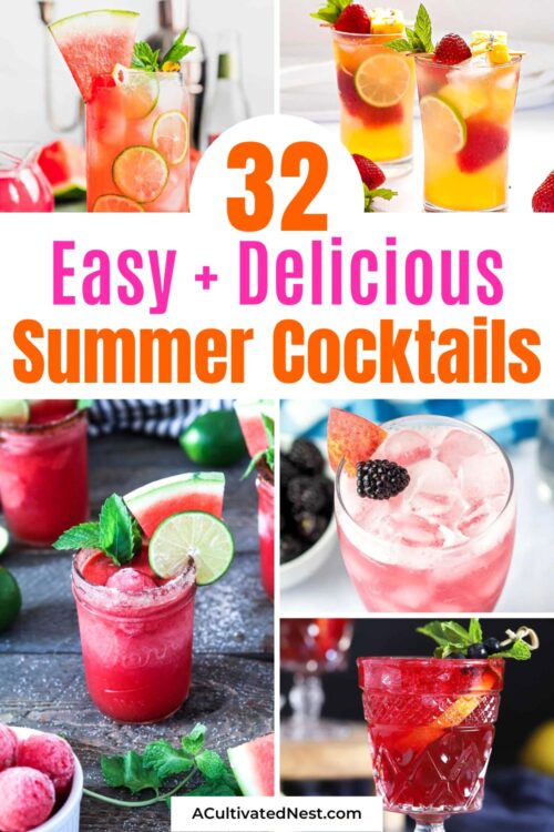 32 Easy And Delicious Summer Cocktails- A Cultivated Nest