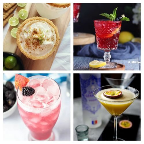 32 Easy and Delicious Summer Cocktails- Quench your summer thirst with these refreshing and delightful summer cocktail recipes! Plus, tips are included to turn these into mocktails! | #drinks #drinkRecipes #cocktails #summerDrinks #ACultivatedNest