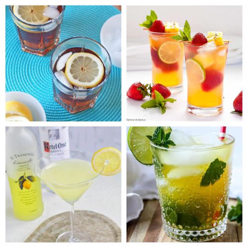 32 Easy and Delicious Cocktail Recipes for Summer- Quench your summer thirst with these refreshing and delightful summer cocktail recipes! Plus, tips are included to turn these into mocktails! | #drinks #drinkRecipes #cocktails #summerDrinks #ACultivatedNest