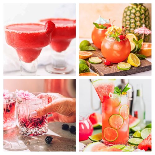 32 Easy and Delicious Cocktail Recipes for Summer- Quench your summer thirst with these refreshing and delightful summer cocktail recipes! Plus, tips are included to turn these into mocktails! | #drinks #drinkRecipes #cocktails #summerDrinks #ACultivatedNest