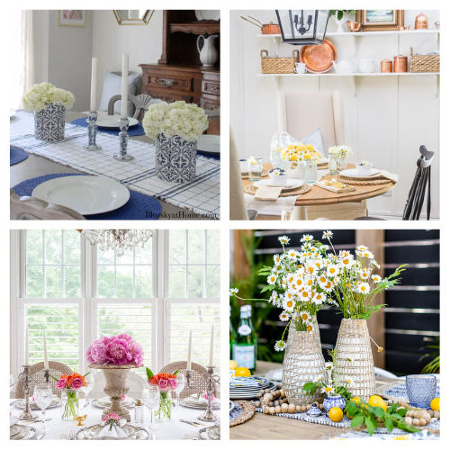 24 Gorgeous Summer Tablescapes- Capture the essence of the sunny season with these inspiring summer tablescapes. Incorporate bright colors, playful patterns, and elements inspired by nature to create visually stunning arrangements and complete the summer vibe! | #tablescapes #summerDecor #frugalDecor #decorating #ACultivatedNest