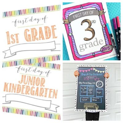 16 Free Back-to-School Printable Signs + Banners